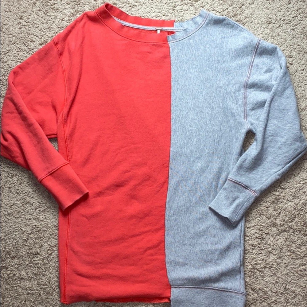 Free People Poppy Combo color-block sweatshirt l